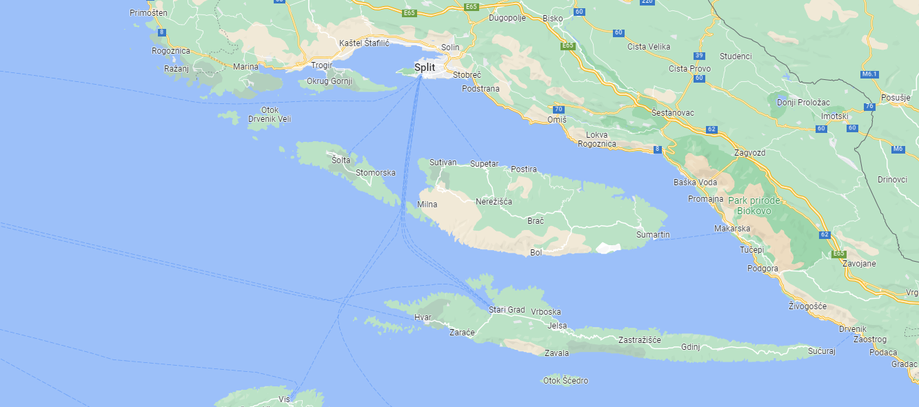 Split and Hvar